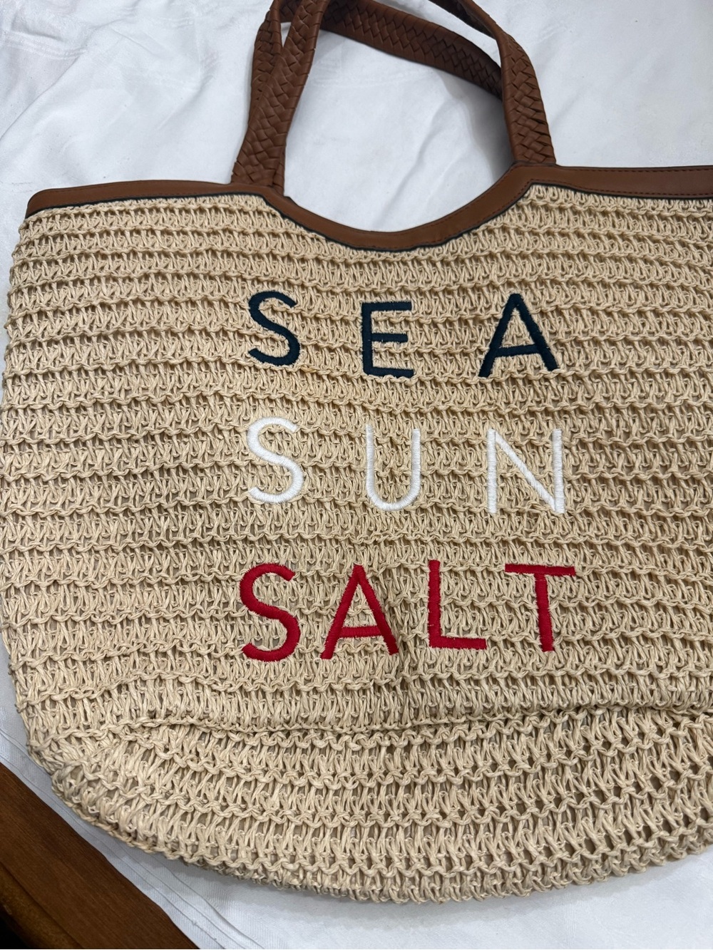 Straw beach bag New Without Tags Large